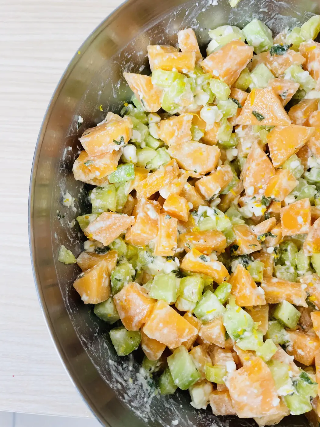 Salade de melon et concombre