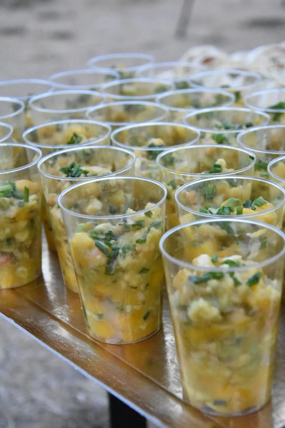 Verrines salées en gobelets